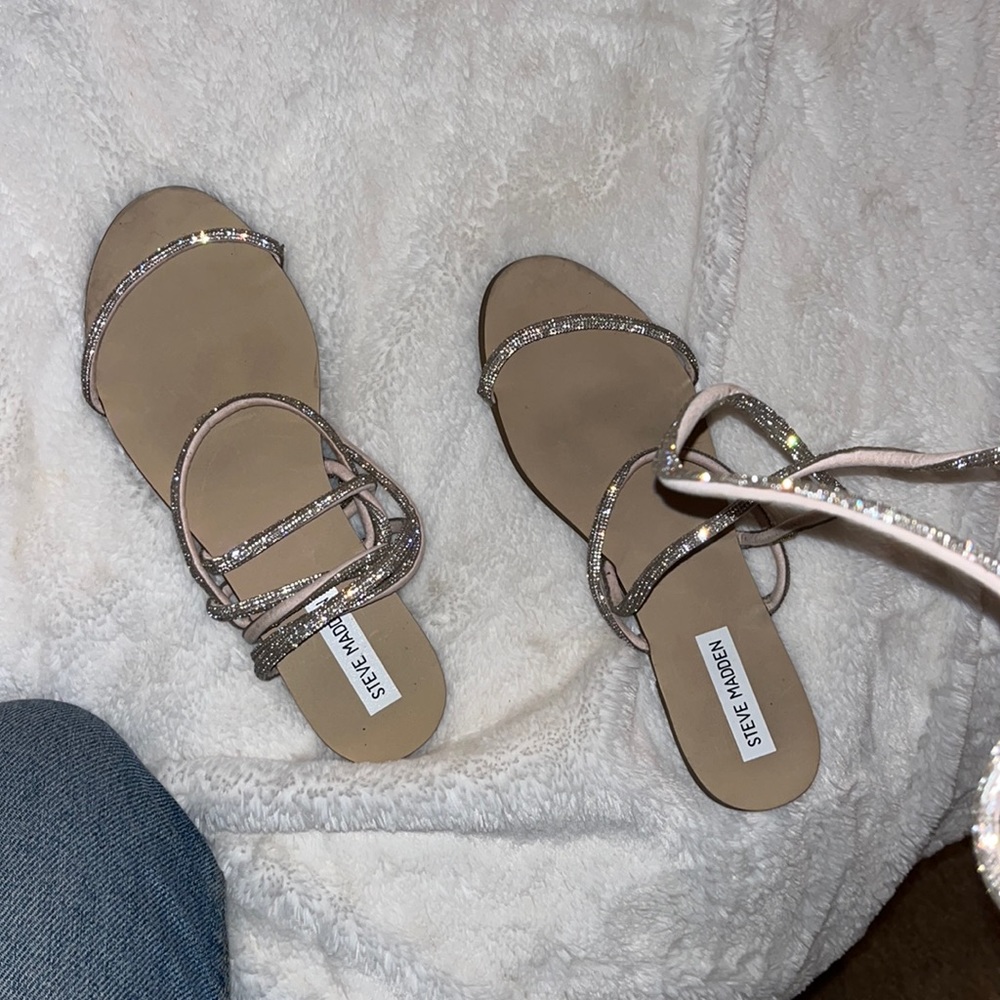 steve madden crystal sandals
